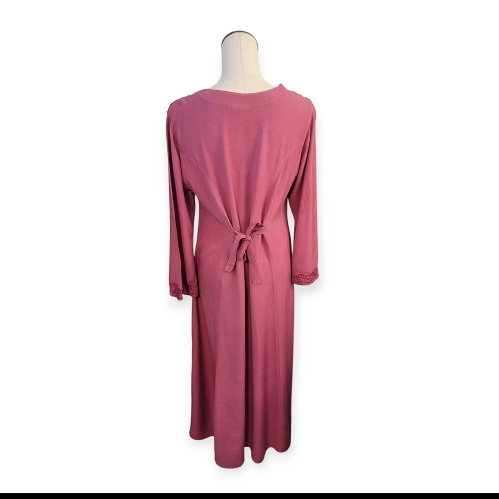 Pink Bohemian Embroidered Dress - Picture 3 of 5